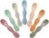 PandaEar 7 Pack Baby Led Weaning Spoons, Silicone Self Feeding Utensils for Toddlers