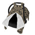 Hcpwzrf Black and Tan Damask Pattern Baby Car Seat Cover & Nursing Cover
