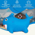 Blue Shark Bounce & Ride-on Inflatable Hopper - Toddler Toy with Pump for Fun Playtime