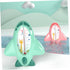 HAKIDZEL Bath Water Thermometer Green Cartoon Tub Temperature Monitor Quick Accurate Measurement PP Material Safe Bath
