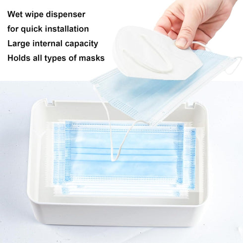 QBXMY7 2Pcs Diaper Wipes Dispenser, Refillable Wipe Container, Wipe Container with Sealing Design Lid, Keep Wipes