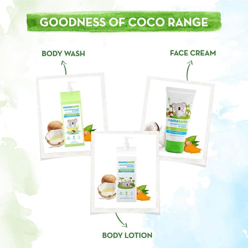2.12 Oz (60g) MAMAEARTH Coco Soft Face Cream for Babies with Coconut Milk & Turmeric