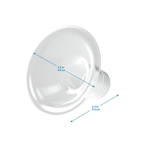 Dr. Brown's Softshape Silicone Shields for Manual & Electric Breast Pumps, BPA Free, Size B (25mm), 2 Count
