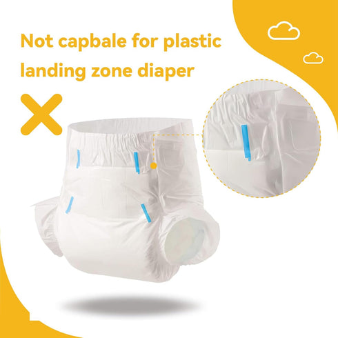kikoie 2M Hook and Loop Tape for Diaper, Super Soft Hooks Tape with Adhesive, DIY Baby pet Diaper Tape Extender, Infant