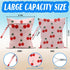 HDHBP Summer Cherry Wet Bag for Swimsuit Dirty Clothes Yoga Gym Diaper, Wet Dry Bag, Beach Vacation Essential