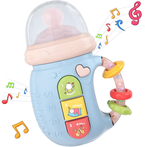 Baby Musical Toy 18M+ - Cute Light Up Music Baby Bottle, Early Learning Educational Toy for 2-3 Years Old