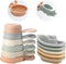 KODGEUSM Bath Toys Floating Boats Train with Bathing Spoon,11 Pcs Water Table Toys