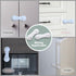 Cabinet Door Locks for Baby Proofing, 4 Pack Adhesive Cabinet Locks for Drawer, Cupboards, Fridge, Child Safety