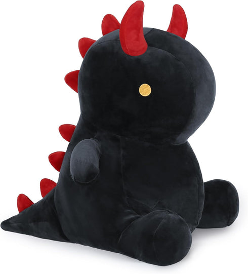 Ditucu Cute Dinosaur Plush 16 inch - Large Dino Stuffed Animals Plushies Toys for Kids Girls Boys Black