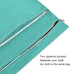 Haskirky 2 Soft Turquoise Pcs Cloth Diaper Wet Dry Bags,Waterproof and Washable Bag for Travel Reusable Wet Bag