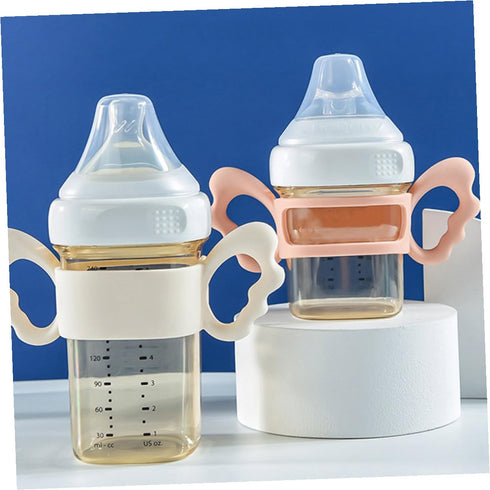 Silicone Feeding Bottle Handle for Newborns - Comfortable Grip Accessory