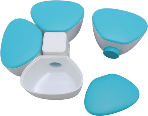 NOENNULL 4 180ml Baby Formula Dispenser Portable Compartments Milk Powder Dispenser Container Non Spill Strong Seal