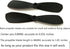 skrnrhrery 0.8MM 46/42/37/MM (46mm) mini Propeller, Suitable for RC Aircraft Special Nylon Props Central axis Blade