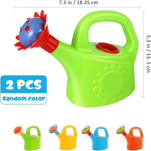2PCS TOYANDONA Watering Can Toys, Interesting Plastic Watering Can Toys Play House Garden Watering Can Toys