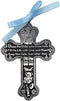 Cathedral Art CM6 Baby Boy Cross Crib Medal, 3-Inch High, 0.20" x