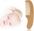 ZYMECH 3pcs Set Personalized Wooden Baby with Name Hair Brush and Comb Bristles Baby Hair Brush and Comb for Newborn