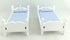Dollhouse Miniature 1:12 Scale White and Blue Bunkbeds with Ladder, #T5350