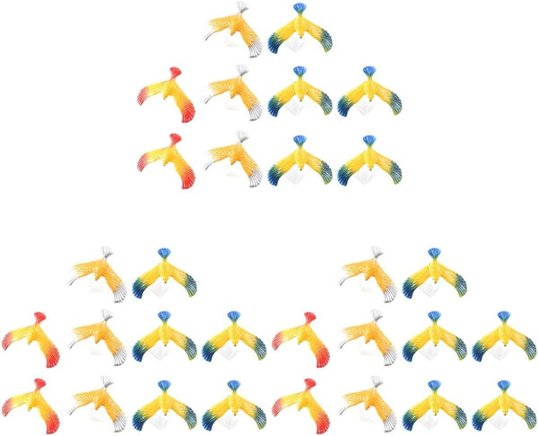 Kisangel 30Pcs Balance Bird Gravity Bird Balancing Birds for Finger Desktop Figurines for Fun Display