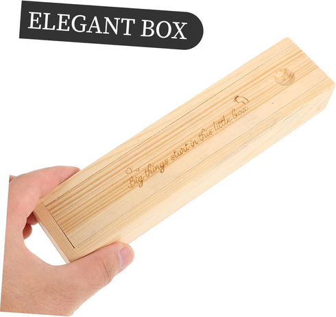 Pregnancy Test Keepsake Box Wooden Storage Case for Announcement First Positive Test Memory Unique for Parents