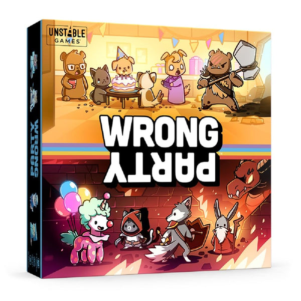 Wrong Party Base Game - Quirky Card Game for Tweens, Teens & Adults, Draft Style Deck-Building Game
