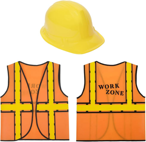 BLUE PANDA Construction Hats Costume Kit - One Size Fits Most, Multicolor,
