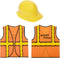BLUE PANDA Construction Hats Costume Kit - One Size Fits Most, Multicolor,