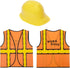 BLUE PANDA Construction Hats Costume Kit - One Size Fits Most, Multicolor,