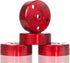 Aluminum Wheel Hex Hub Adapters for Tamiya Super ClodBuster Bullhead Upgrades (Red)