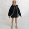 1/12 Scale Strong Man Action Figure Clothes, Men's Hoodie Clothing for 1:12 6inch Male Action Figure Doll (Black)