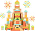 MEEYOO 100pcs Wooden Blocks for Toddlers 1-3, Building Blocks for Toddlers 1-3, Wooden