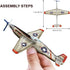 24 Pack War Glider Planes – Toy Glider Plane with 6 Different Designs, Easy Assembly, Party Favors for Kids, Birthday &