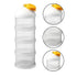 Generic 4 Formula Travel Container - Layer Stackable Airtight Reusable Storage for Feeding | Compact Organizer