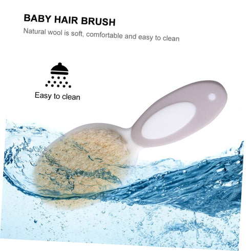 Set HEMOTON Infant Care Wool Shampoo Brush Brush and Comb Newborn Hair Care Products