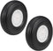 uxcell Tire and Wheel Sets for RC Airplane, PU Sponge Tire with Plastic Hub, 4.5 Inch 2pcs