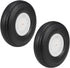 uxcell Tire and Wheel Sets for RC Airplane, PU Sponge Tire with Plastic Hub, 4.5 Inch 2pcs