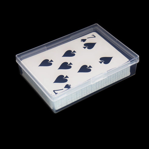 6pcs Plastic Playing Card Deck Cases, Empty Holder Storage Organizer, Suitable for 3.5X2.5 inch Cards
