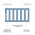 Convertible Crib Toddler Guard Rail - Dusty Blue, Solid Wood Construction for Toddler Beds