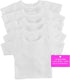 Emily Rose 5-Pack White 18 Inch Doll T-Shirts - 80/20 Cotton/Poly |