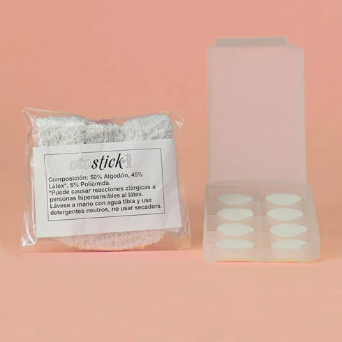 Otostick Bebe Corrector de Orejas Protuberantes para Bebes, 8 Unidades con Gorra de Proteccion