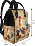 DWVTSLH Backpack Mummy Backpack Art Chicken Animal Painting Diaper Bag Multifunction Nappy Bags Waterproof Large