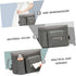 Mummy Kisangel Multi-functional Grey Stroller Diaper Bag Nappy Container Tissue Bottle Holder Portable Bag for Toys