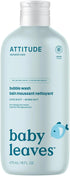 ATTITUDE Bubble Body Wash for Baby, EWG Verified, Dermatologically Tested, Plant and