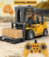 11 1:24 3+ Channel RC Forklift - Scale Construction Truck Toy, Yellow, Years, Male, Children