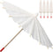 Parasol Mini Umbrella Doll Umbrella, White Blank Paper Parasol DIY Craft Umbrella, Cute Tiny Umbrella Mini Parasol