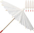 Parasol Mini Umbrella Doll Umbrella, White Blank Paper Parasol DIY Craft Umbrella, Cute Tiny Umbrella Mini Parasol