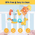 Car Seat Hanging Toys - Baby Spiral Activity Plush Stroller Toys with Music Box, Rattles for Infants 0-12 Months.