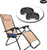 2 C-CHAIN Universal Zero Gravity Chair Tray, Cup Holder Tray for Fold Lounge Chair, Cup Holder with Water Cup Slot