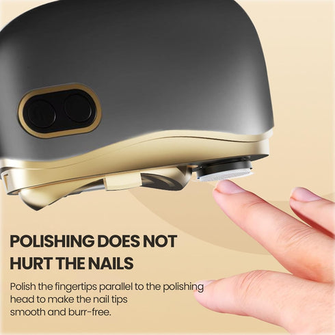 generic 2 Trimmer Automatic Electric Nail Clipper Speed Electric Nail with LED Light Nail Cutter with Nail Debris