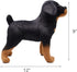 Realistic Rottweiler Stuffed Animal, 12 Inch Extremely Lifelike Plush Rottie Dog Toy for Kids