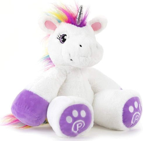 Plushible Poppy The Unicorn Stuffed Animal, 18" Plush Unicorn Toy for Girls